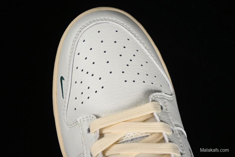 Nike SB Dunk Low Stussy Collaboration Beige Green Mini Swoosh Anniversary Custom Low-Top Casual Sneakers - CF3688-006