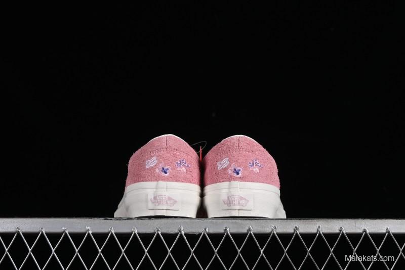 Vans Style 36 Low-Top Skate Shoes with Pink Embroidery - VN000CRPGRN