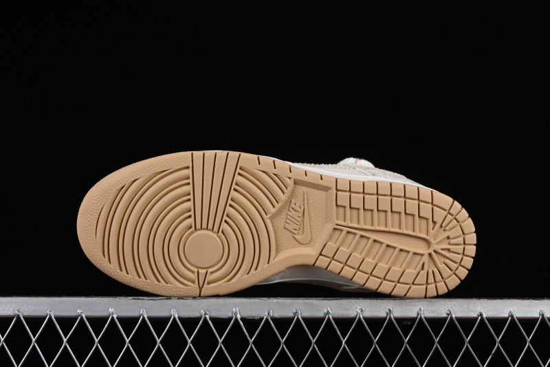 Nike SB Dunk Low LV Collaboration Strap Beige Swoosh Anniversary High-End Custom Low-Top Casual Sneakers - SJ2068-250