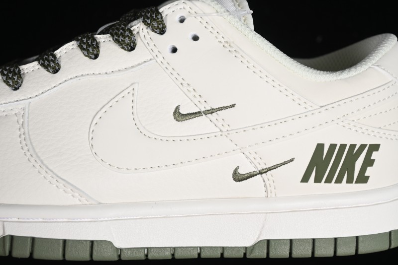 Nike SB Dunk Low Collaboration Triple Swoosh Military Green Colorway Low-Top Casual Skateboarding Shoes - NK5639-323