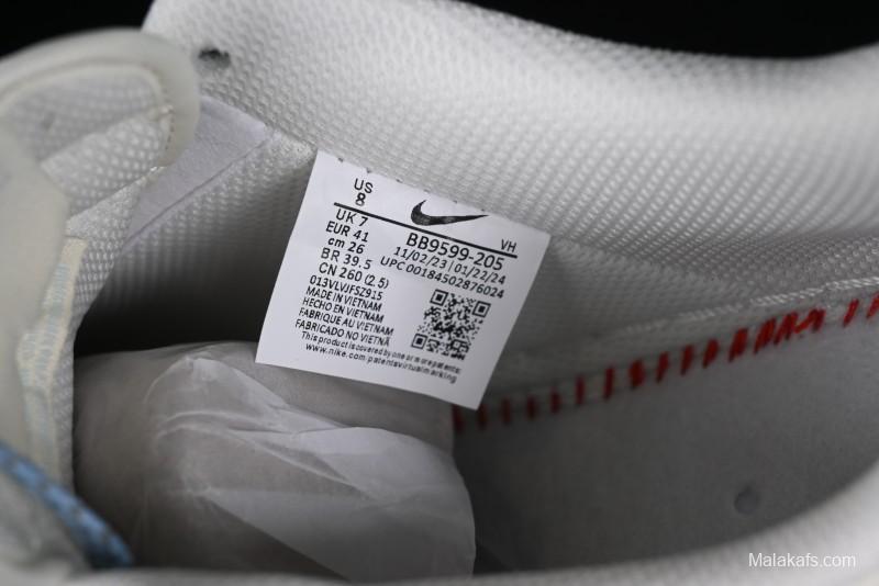 Nike Air Force 1 '07 Low Supreme Stone Island Collaboration - Sky Blue Casual Sneakers - BB9599-205