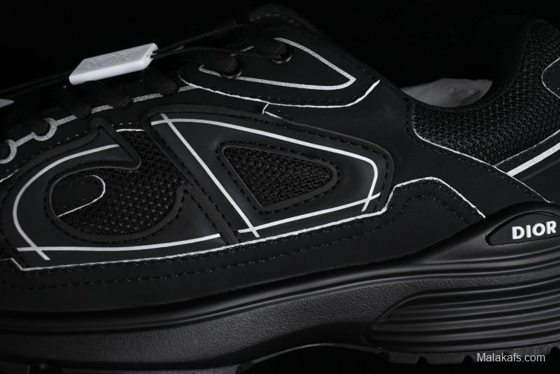 Dior B30 Sneakers with Reflective CD30 Logo and Lightweight Rubber Sole - CD30