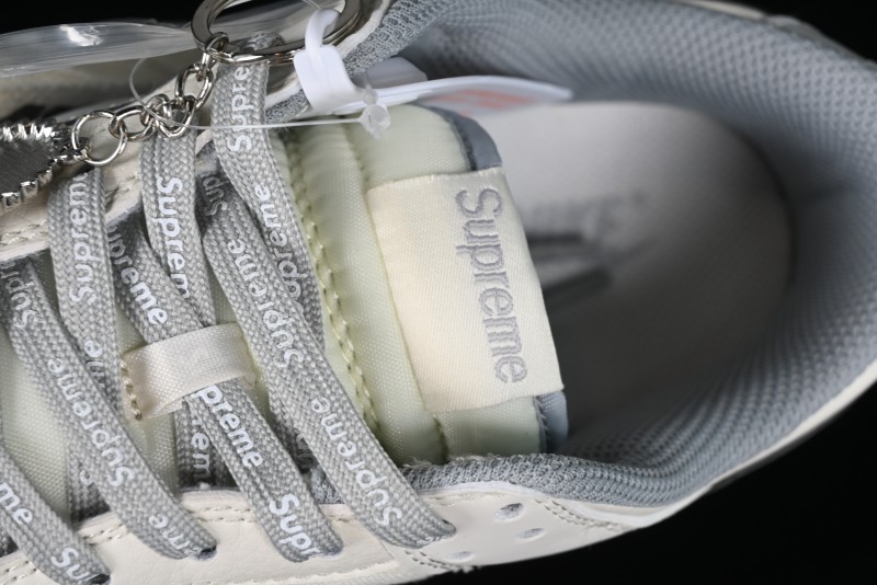 Nike SB Dunk Low Supreme Collaboration - Beige Canvas Anniversary High-End Custom Low-Top Casual Skate Shoes - BB6698-514