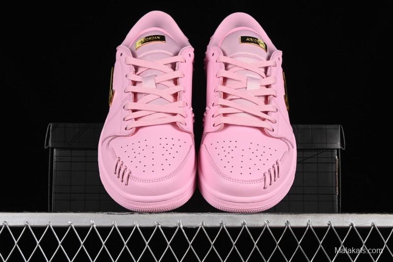 Nike Air Jordan 1 Low "Method of Make" Casual Sneakers with Woven Detailing - FN5032-600