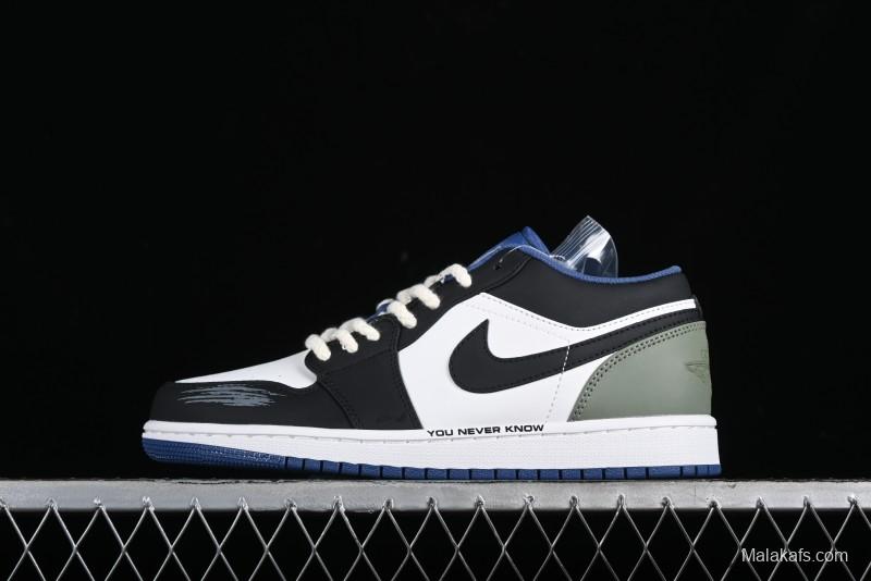 Nike Air Jordan 1 Low AJ1 Casual Lifestyle Sneakers - 553558-414