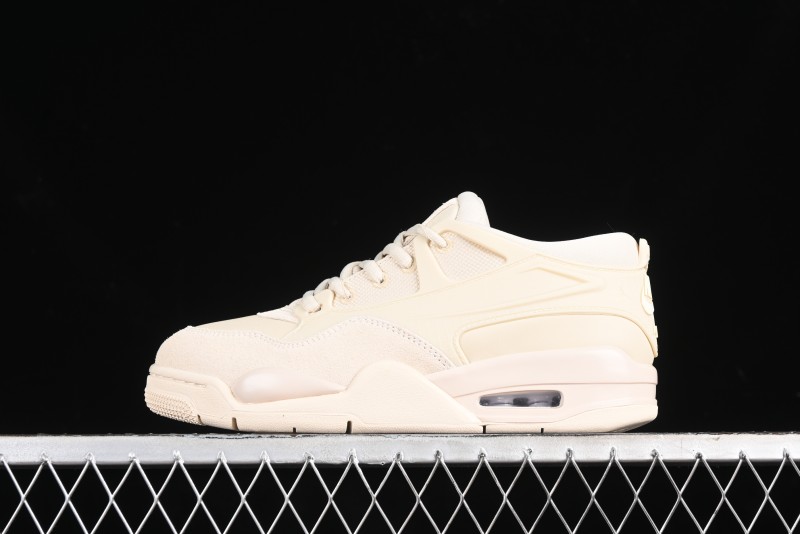Nike Air Jordan 4 Remastered Retro Sneakers in White Grey - FQ7940-200