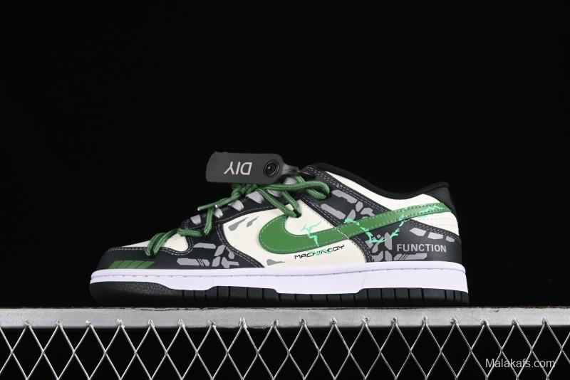 Nike Dunk Low FZBB Mechanical Theme SB Strap Low-Top Casual Sneakers - DD1391-100