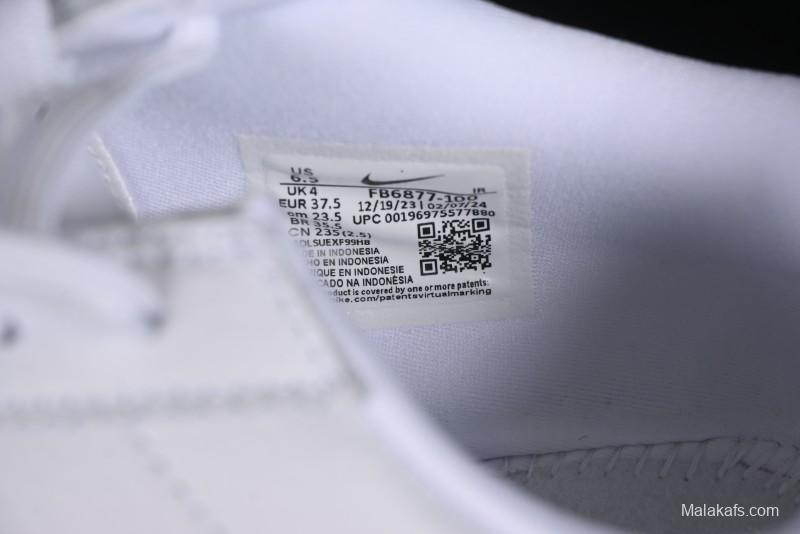 Nike Classic Cortez Leather Retro Running Shoes - FB6877-100