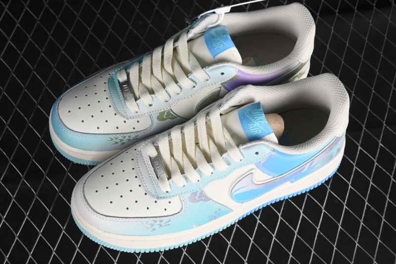Nike Air Force 1 '07 Low Casual Sneakers "Crystal Dragon Palace" - DB3301-303