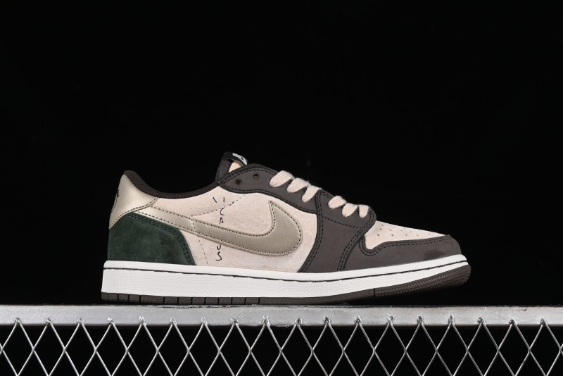 Nike Travis Scott x Air Jordan 1 Low OG Retro Basketball Shoes - DM7866-818