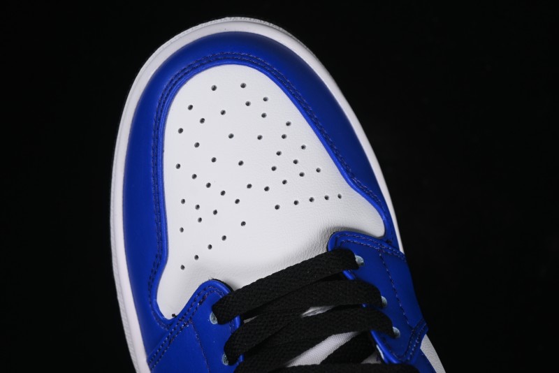Nike Air Jordan 1 Low Retro Basketball Shoes White Blue - 553558-124