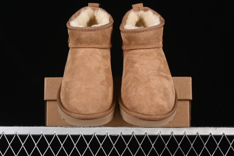 UGG Classic Ultra Mini Short Boots with Genuine Australian Shearling and TREADLITE Outsole - 1116109