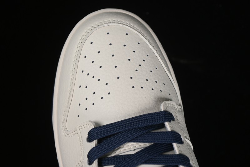 Nike SB Dunk Low Stussy Collaboration - Off White with Big Blue Swoosh Anniversary High-End Custom Low-Top Casual Skate Shoes - XY1688-009