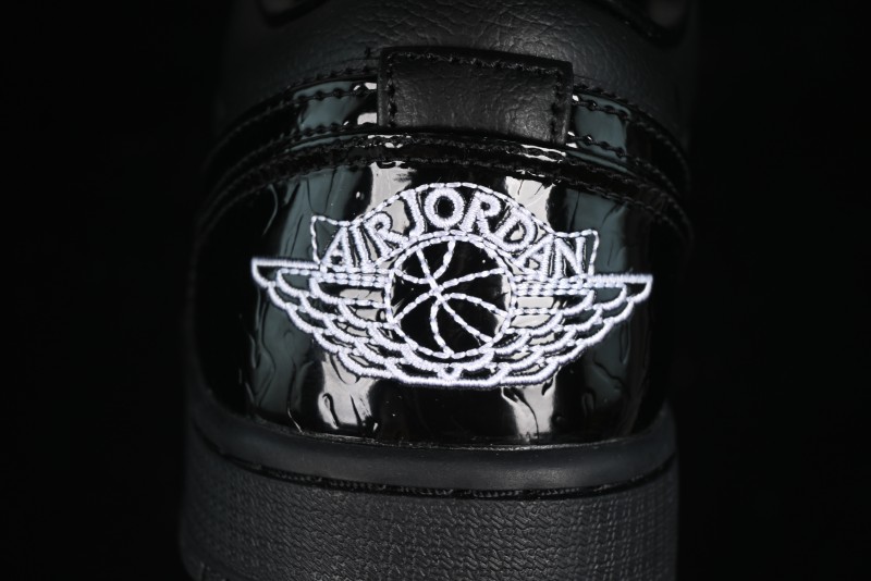 Nike Air Jordan 1 Low "Black Croc" Casual Sneakers - HJ7743-010