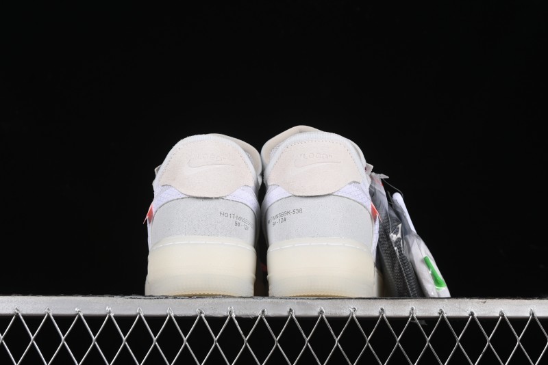 Nike Off White x Air Force 1 Low OW Transparent White Sneakers - AO4606-100