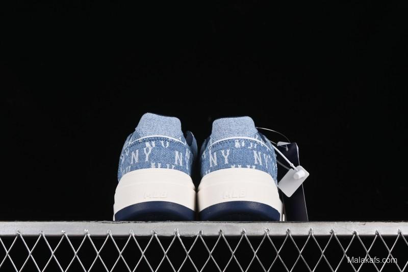 New York Yankees MLB Chunky Liner Denim Basic Platform Sandals - 3ASXCDC4N50BLS