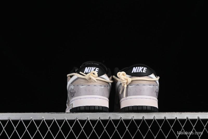 Nike Dunk Low "Joker" Speed Space Breaker White Grey SB Strap Casual Skate Shoes - DD1391-100