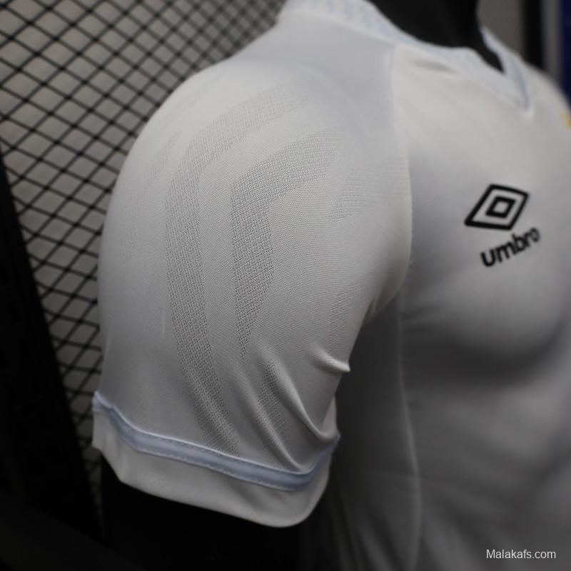 Player Version 25/26 Santos Home Jersey Without Sponsors