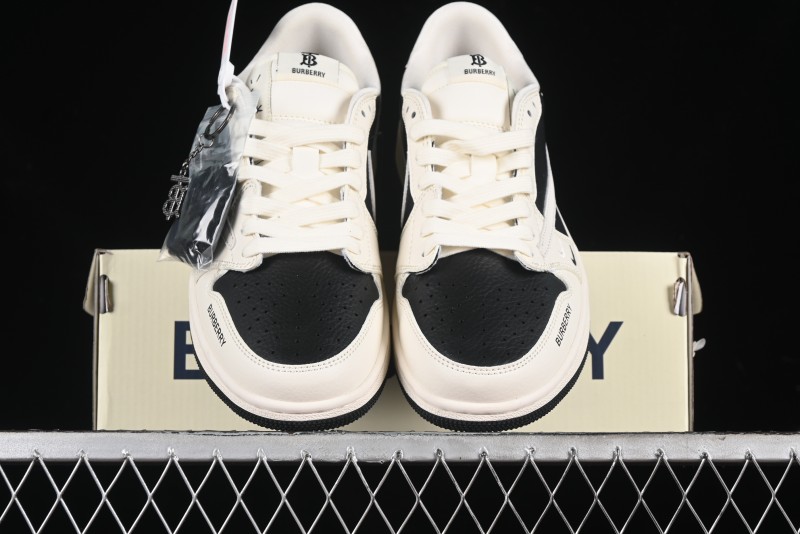 Nike Travis Scott x Fragment Design x Air Jordan 1 Low OG SP AJ1 Burberry Collaboration - BB6588-316