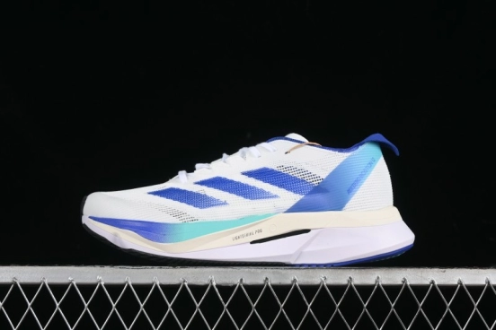 Adidas Adizero Boston 12 Junior Running Shoes with Lightstrike Pro and ENERGYROD - JR2731