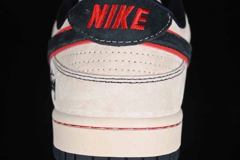 Nike SB Dunk Low Stussy Collaboration - Anniversary High-End Custom Low-Top Casual Skate Shoes - DQ1098-520