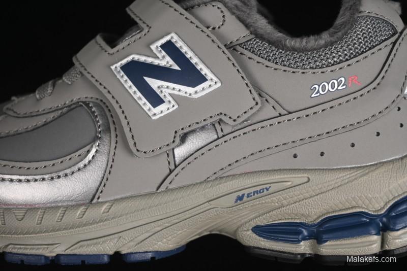 New Balance 2002R Series Hook & Loop Kids Shoes with Fleece Lining - PV2002RA