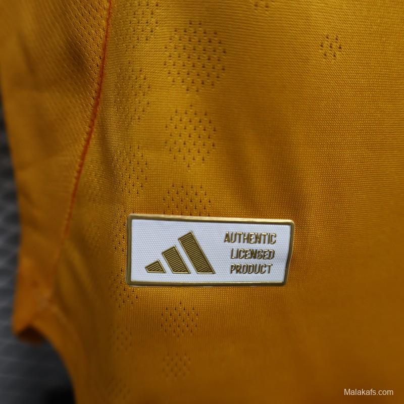 Player Version 25/26 Tigres UANL Home Yellow with Blue Stripes Jersey