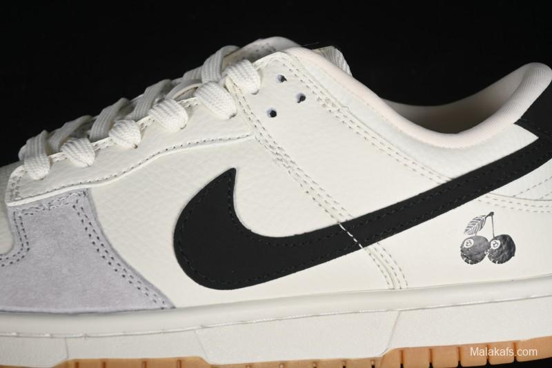 Nike SB Dunk Low Black 8 Collaboration - Beige Grey Black Gum Anniversary Custom Low-Top Casual Skate Shoes - CH6336-227
