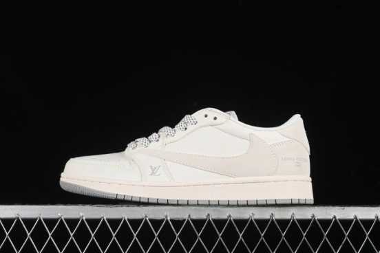 Nike Travis Scott x Fragment Design x Air Jordan 1 Low OG SP AJ1 LV Collaboration - XZ1268-002