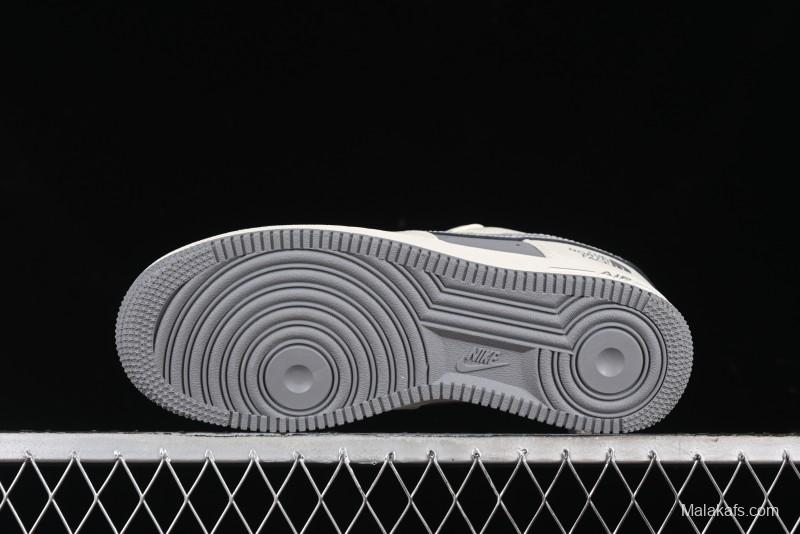 Nike Air Force 1 '07 Low The North Face Bear Collaboration - Beige Grey Swoosh Low-Top Casual Sneakers - KK1988-011
