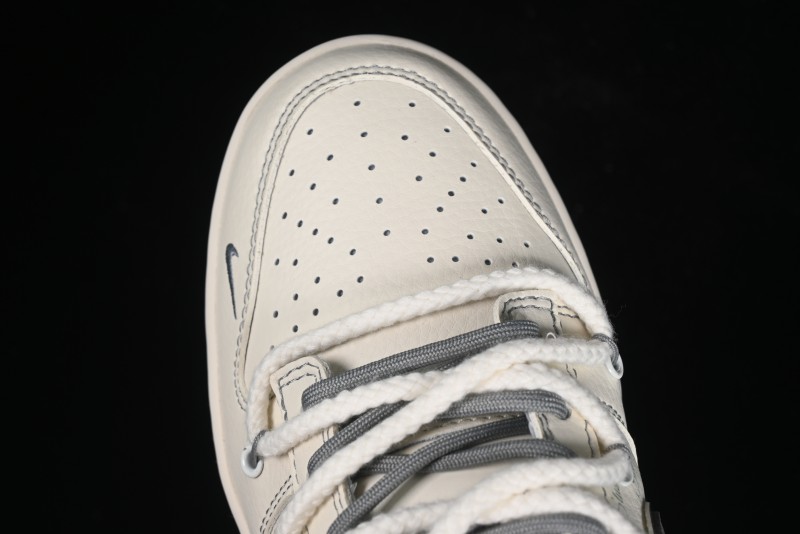 Nike SB Dunk Low Stussy Bandana Grey Check Anniversary Custom Low-Top Casual Skate Shoes - SJ2068-310