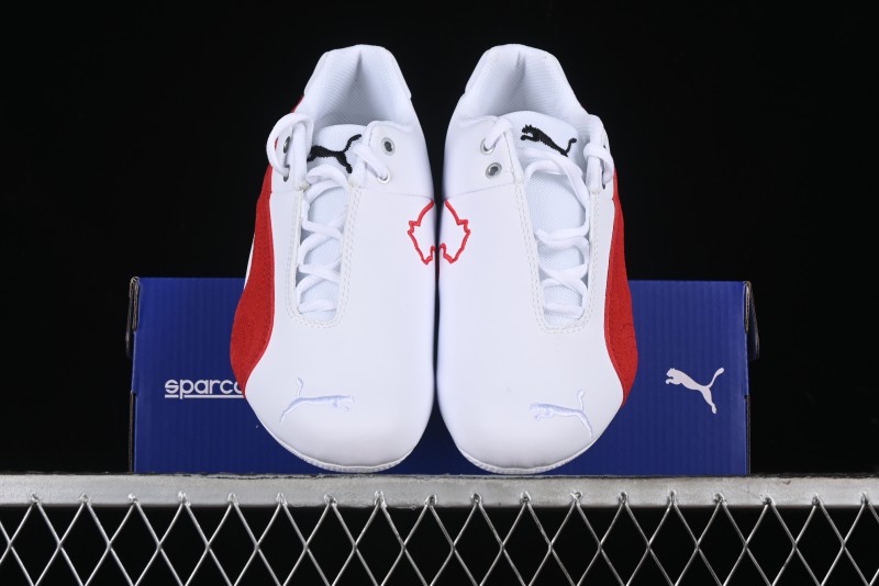 Puma Sparco Future Round Toe Lace-Up Leather Fabric Low-Top Lifestyle Casual Shoes - 308585-02