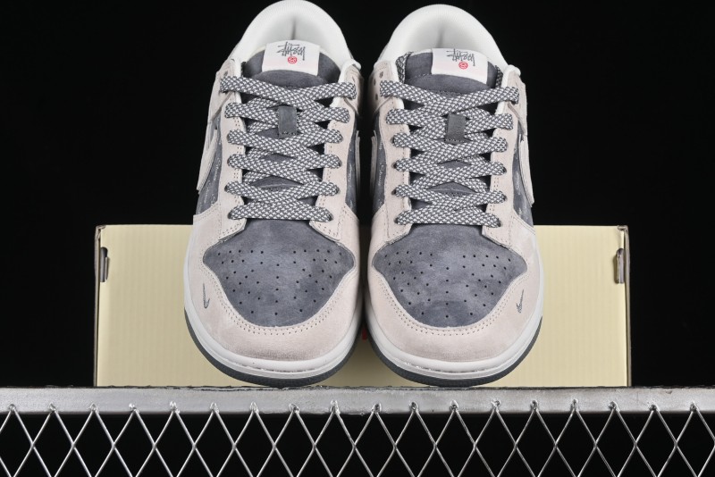 Nike SB Dunk Low Stussy Anniversary Edition Premium Custom Low-Top Casual Sneakers - XX2025-578