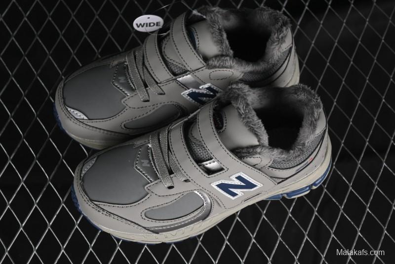 New Balance 2002R Series Hook & Loop Kids Shoes with Fleece Lining - PV2002RA