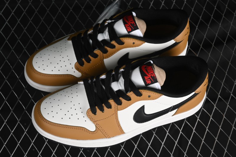 Nike Air Jordan 1 Low OG AJ1 Black Brown Low-Top Lifestyle Basketball Shoes - CZ0790-107