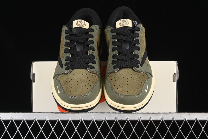 Nike Travis Scott x Fragment Design x Air Jordan 1 Low OG SP AJ1 Sneakers - CH6336-007