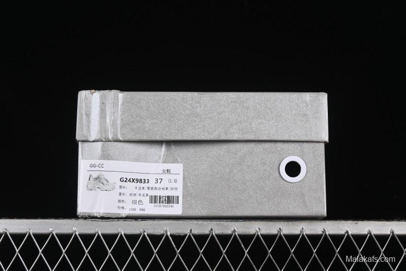 GG-CC Platform Sneakers with Chunky Sole for Casual Wear and Running - G24X9833