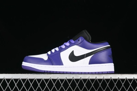 Nike Air Jordan 1 Low AJ1 Grape Purple Low-Top Basketball Shoes - 553558-500