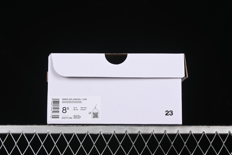 Nike Air Jordan 1 Low AJ1 White Tan Low Top Casual Sneakers - DC0774-202