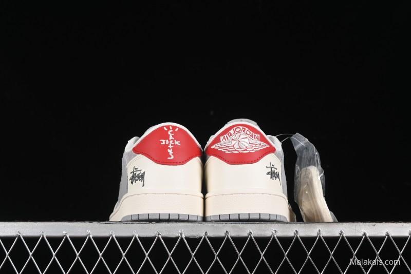 Nike Travis Scott x Fragment Design x Air Jordan 1 Low OG SP AJ1 Retro Sneakers - SJ2068-130