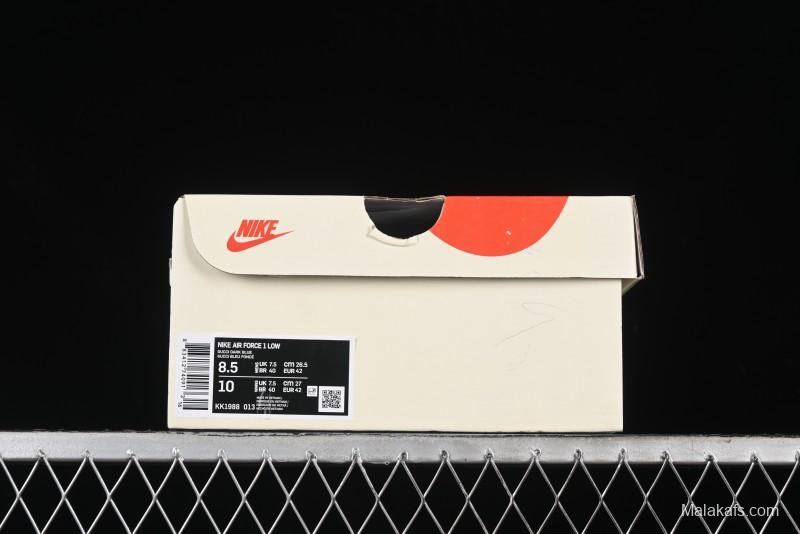 Nike Air Force 1 '07 Low Gucci Stone Island Collaboration - Off White Graphite Low-Top Casual Sneakers - KK1988-013