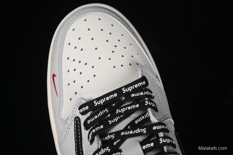 Nike Travis Scott x Fragment Design x Air Jordan 1 Low OG SP AJ1 Supreme Collaboration - Mist Blue Low-top Casual Sneakers - SJ2068-119