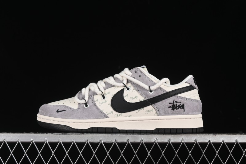 Nike SB Dunk Low Stussy Anniversary Edition Customized Low-Top Casual Skate Shoes - SJ2068-293