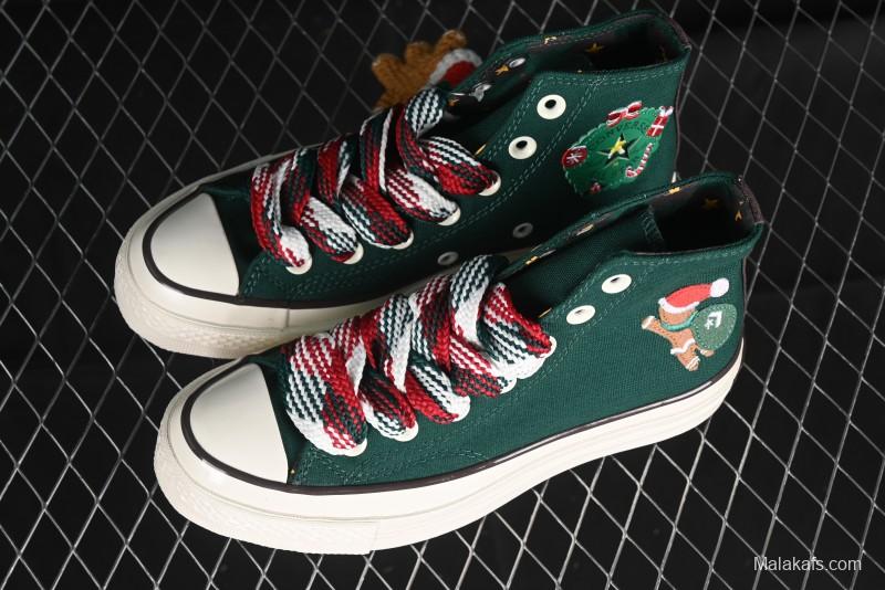 Converse 1970s Christmas Theme High Top Casual Sneakers for Winter - A12455C