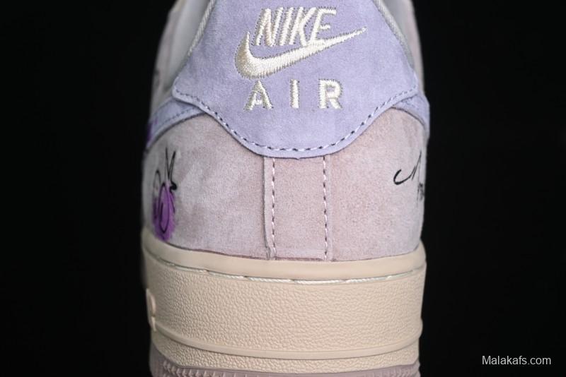 Nike Air Force 1 '07 Low Purple Taro Demon Casual Sneakers - ZB2121-301