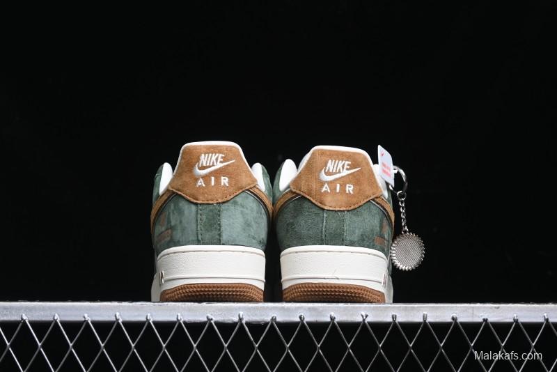 Nike Air Force 1 '07 Low UN Collaboration - Moss Green Low-Top Casual Sneakers - KK1988-022