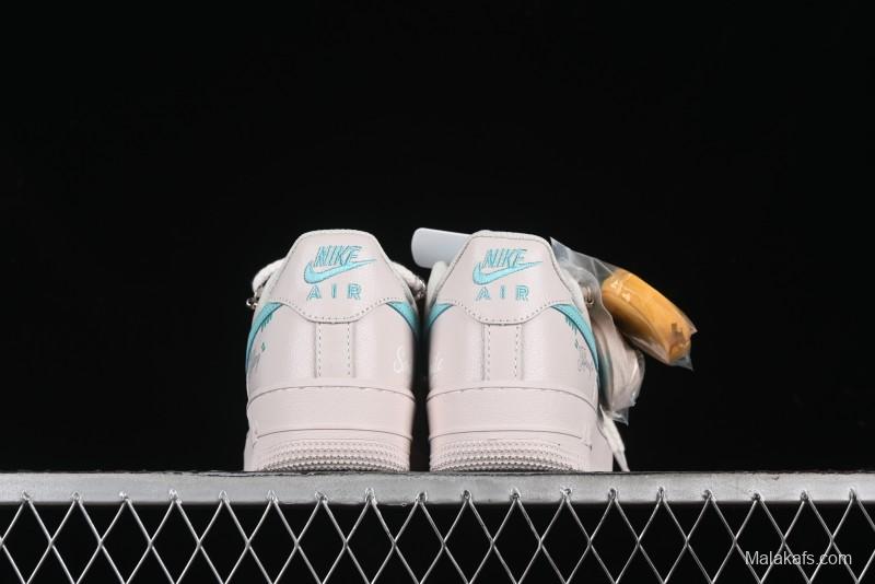 Nike Air Force 1'07 Low "Keep Smile" Casual Lace-Up Sneakers - DZ1328-112