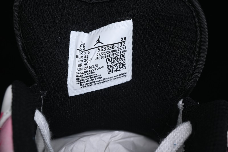 Nike Air Jordan 1 Low Retro Basketball Shoes - Panda Mischief Qixi Theme with Special Graffiti Design - 553558-132