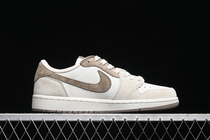 Nike Travis Scott x Fragment Design x Air Jordan 1 Low OG SP AJ1 Retro Sneakers - AG3702-801