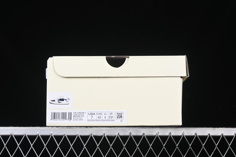 Nike Travis Scott x Fragment Design x Air Jordan 1 Low OG SP AJ1 Burberry Collaboration - BB6588-312